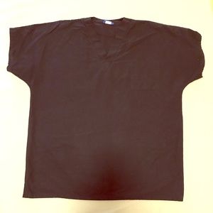 AMS Black XL Scrub Top